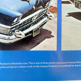 Vintage US Automobile Quarterly Car Poster Packard The Postwar Years 1975
