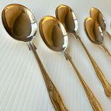 8 x Vintage English Silver Plate Soup Spoons by Philip Marks of Sheffield Kings Pattern EPNS