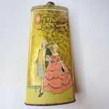 Tall Vintage Imex Old English Lavender Talcum Talc Powder Tin