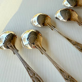 8 x Vintage English Silver Plate Soup Spoons by Philip Marks of Sheffield Kings Pattern EPNS