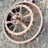 Antique Machinery Cog Wheel For Garden Art Display
