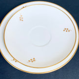 Vintage Royal Copenhagen Fine Bone China Trio Brown Iris Pattern (2 Available) Tea Cup Saucer & Cake Plate
