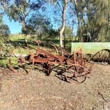 Antique Stump Jump Plough Grader Conversion Farm Heritage Yard Art