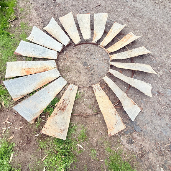 Windmill Fan Blade 8ft Diameter Garden Yard Art Display