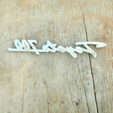 Vintage Genuine Chrome Metal Toyota 700 Publica Badge 1960s