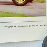 Vintage US Automobile Quarterly Car Portrait Poster Henry’s Model T Ford 1973