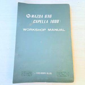 Vintage Mazda 616 (Capella 1600) Workshop Manual Vinyl Binder & Contents 1972
