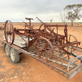 Antique Stump Jump Plough Grader Conversion Farm Heritage Yard Art