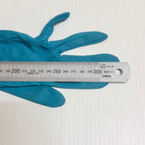 Vintage Collins of NSW 1950s Long Turquoise Blue Nylon Gloves