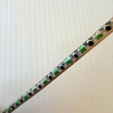 Vintage Silver And Cloisonne Enamel Handle Iced Tea Spoon Straw Sipper Swizzler