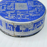 Tiny Vintage Bourjois France Evening In Paris Suntan Face Powder Box