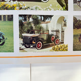 Vintage US Automobile Quarterly Car Portrait Poster The Model A Ford Colour 1973