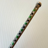 Vintage Silver And Cloisonne Enamel Handle Iced Tea Spoon Straw Sipper Swizzler