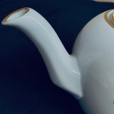 Vintage Royal Copenhagen Fine Bone China Teapot Brown Iris Pattern