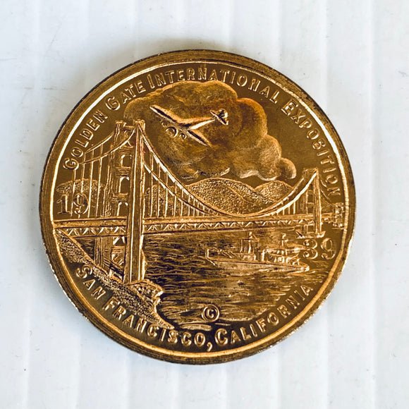 Golden Gate International Exposition Token 1939 San Francisco California