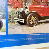 Vintage US Automobile Quarterly Car Portrait Poster Packard The Early Years 1975