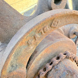 Large Antique Flywheel - Great Garden Feature