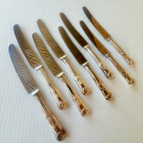 8 x Vintage English Silver Plate Butter Knives Philip Marks EPNS Kings Pattern