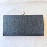 Vintage Gold Crest Black Beaded Clutch Purse Made In Australia