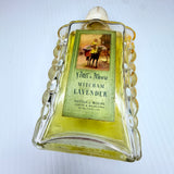 Vintage 1950s Glass Bottle By Potter & Moore Mitcham Lavender Perfume Cologne