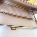 Vintage Gold Crest Black Beaded Clutch Purse Made In Australia