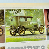 Vintage US Automobile Quarterly Car Portrait Poster Henry’s Model T Ford 1973