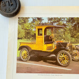 Vintage US Automobile Quarterly Car Portrait Poster Henry’s Model T Ford 1973