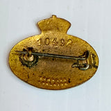 Vintage World War II SA Civil Defence Green Enamel Badge Schlank Adelaide 1940s