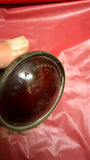 Vintage Willy’s Taillight Assembly Red Glass Lens & Clear Glass Number Plate Light Lens