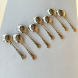 8 x Vintage English Silver Plate Soup Spoons by Philip Marks of Sheffield Kings Pattern EPNS