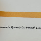 Vintage US Automobile Quarterly Car Portrait Poster The Model A Ford Colour 1978