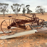 Antique Stump Jump Plough Grader Conversion Farm Heritage Yard Art
