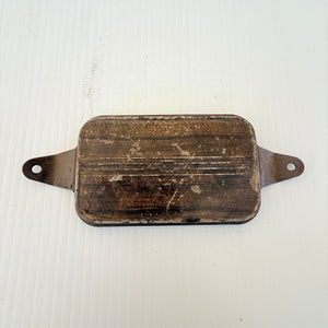 Vintage Original 1939 Chevy Chev Chevrolet Car Clock Delete Plate For Restore