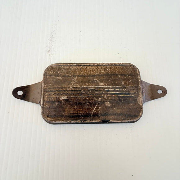 Vintage Original 1939 Chevy Chev Chevrolet Car Clock Delete Plate For Restore