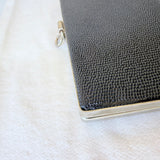 Vintage Gold Crest Black Beaded Clutch Purse Made In Australia
