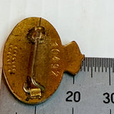Vintage World War II SA Civil Defence Green Enamel Badge Schlank Adelaide 1940s