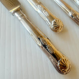 8 x Vintage English Silver Plate Butter Knives Philip Marks EPNS Kings Pattern