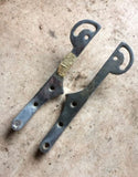 Vintage Brass Windscreen or Windshield Posts/Stanchions