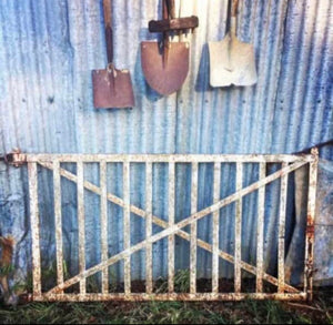 Very Heavy Large Antique Iron Railway Gate