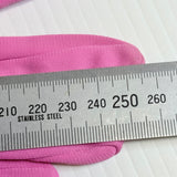 Vintage Mambo 1950s 1960s Long Deep Pink Nylon Gloves Elastic Ruching Small Size 7.5