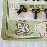 Vintage New Old Stock 1930s Newey’s Nota Bene Spring Hooks & Loops (Eyes) 24 Black Size 0