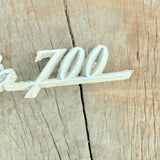 Vintage Genuine Chrome Metal Toyota 700 Publica Badge 1960s