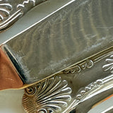 8 x Vintage English Silver Plate Fish Knives & Forks by Philip Marks of Sheffield Kings Pattern EPNS
