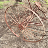 Antique Hayrake Made By Adriance Of Poughkeepsie USA Farm Heritage Hay Rake For Garden Or Yard Art