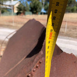 Large Two Wheel Cart With Remains Of Riveted Water Tank For Garden Or Yard Art