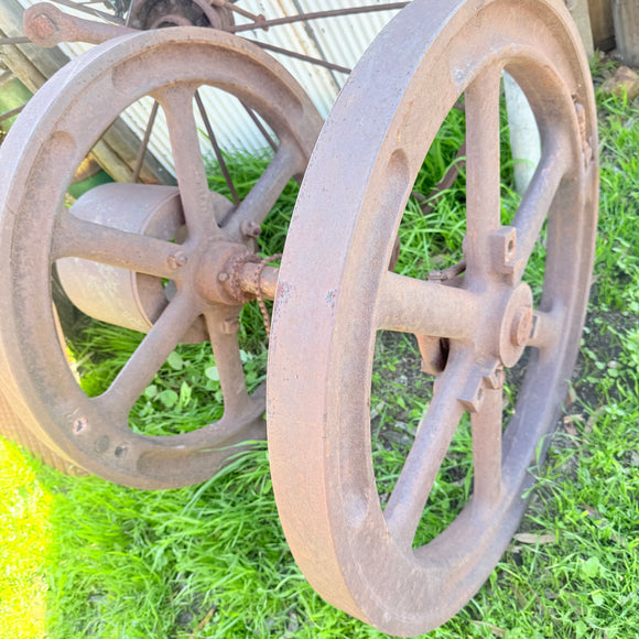 Large Antique Flywheel - Great Garden Feature