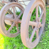 Large Antique Flywheel - Great Garden Feature