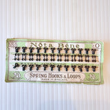 Vintage New Old Stock 1930s Newey’s Nota Bene Spring Hooks & Loops (Eyes) 24 Black Size 0