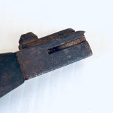 Antique Cobbler Shoemaker Leatherwork Leather Heel Slide Box Wheel Wooden Handle