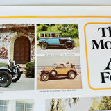 Vintage US Automobile Quarterly Car Portrait Poster The Model A Ford Colour 1978